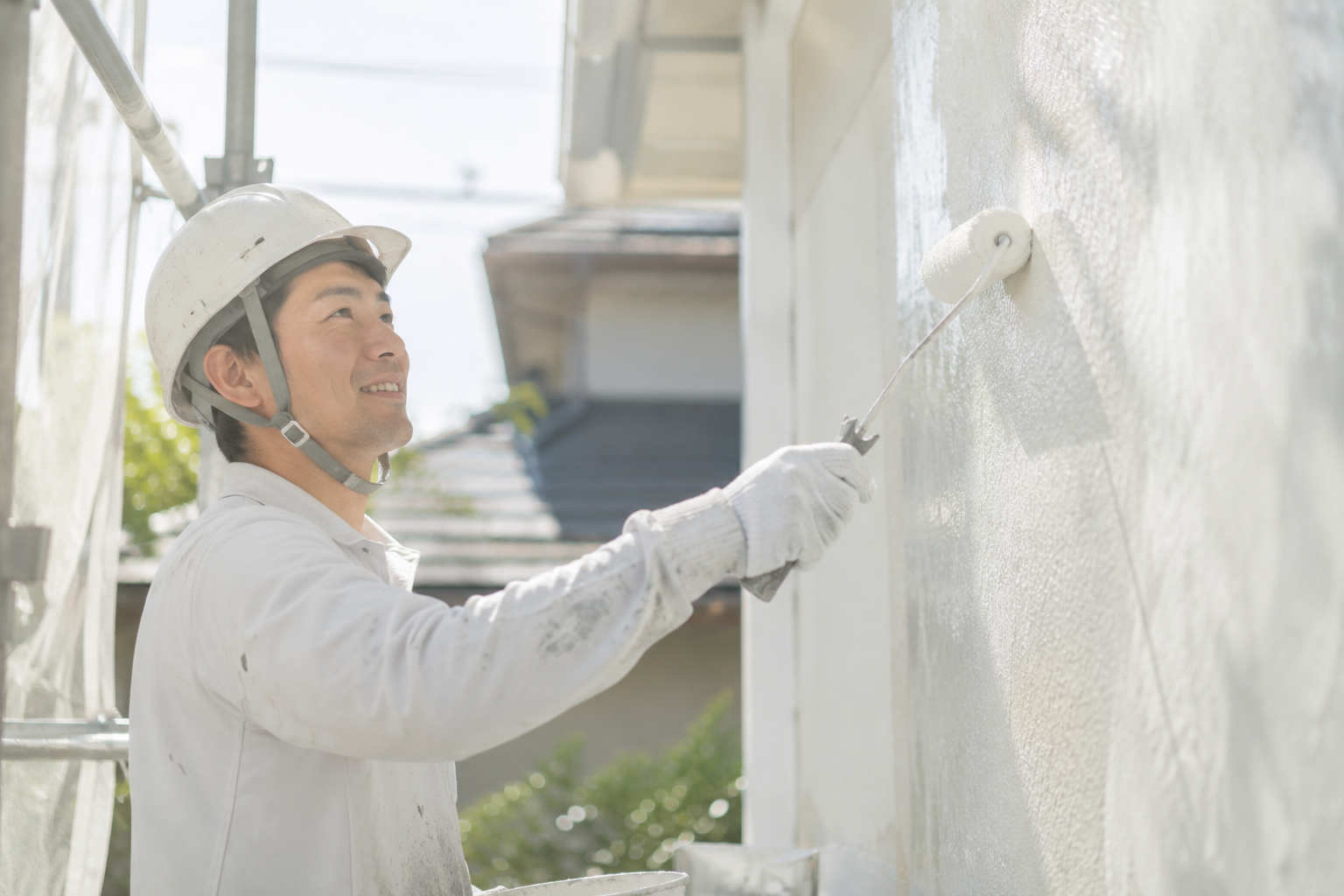 建物施工に対応する作業者のイメージ